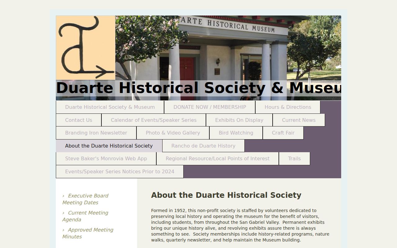 Duarte city directory Historical Society collections