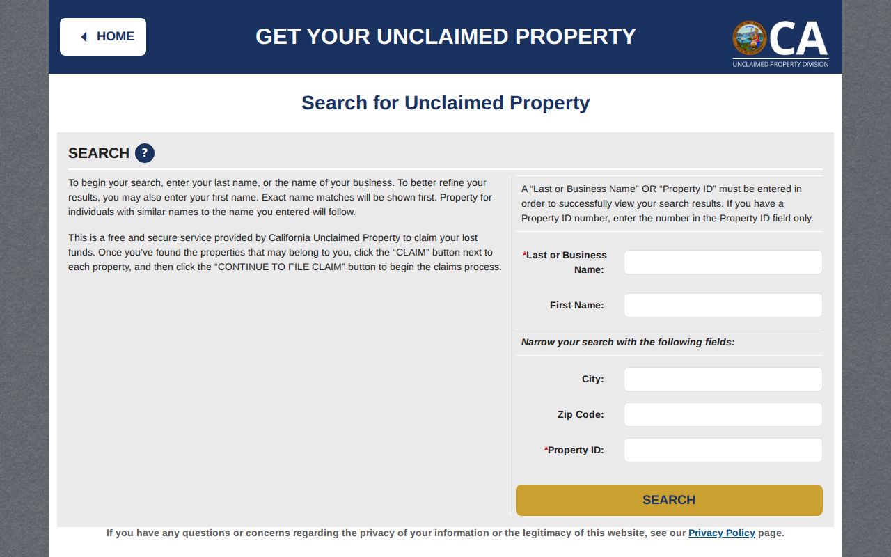 Duarte residents directory California unclaimed property search